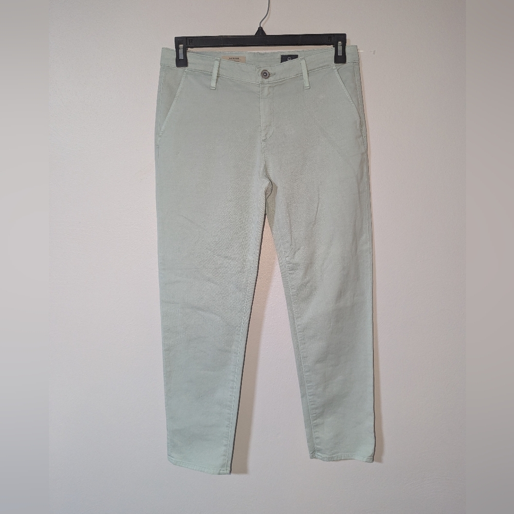 29R‎ AG Adriano Goldschmied The Tristan Tailored Trousers in Green